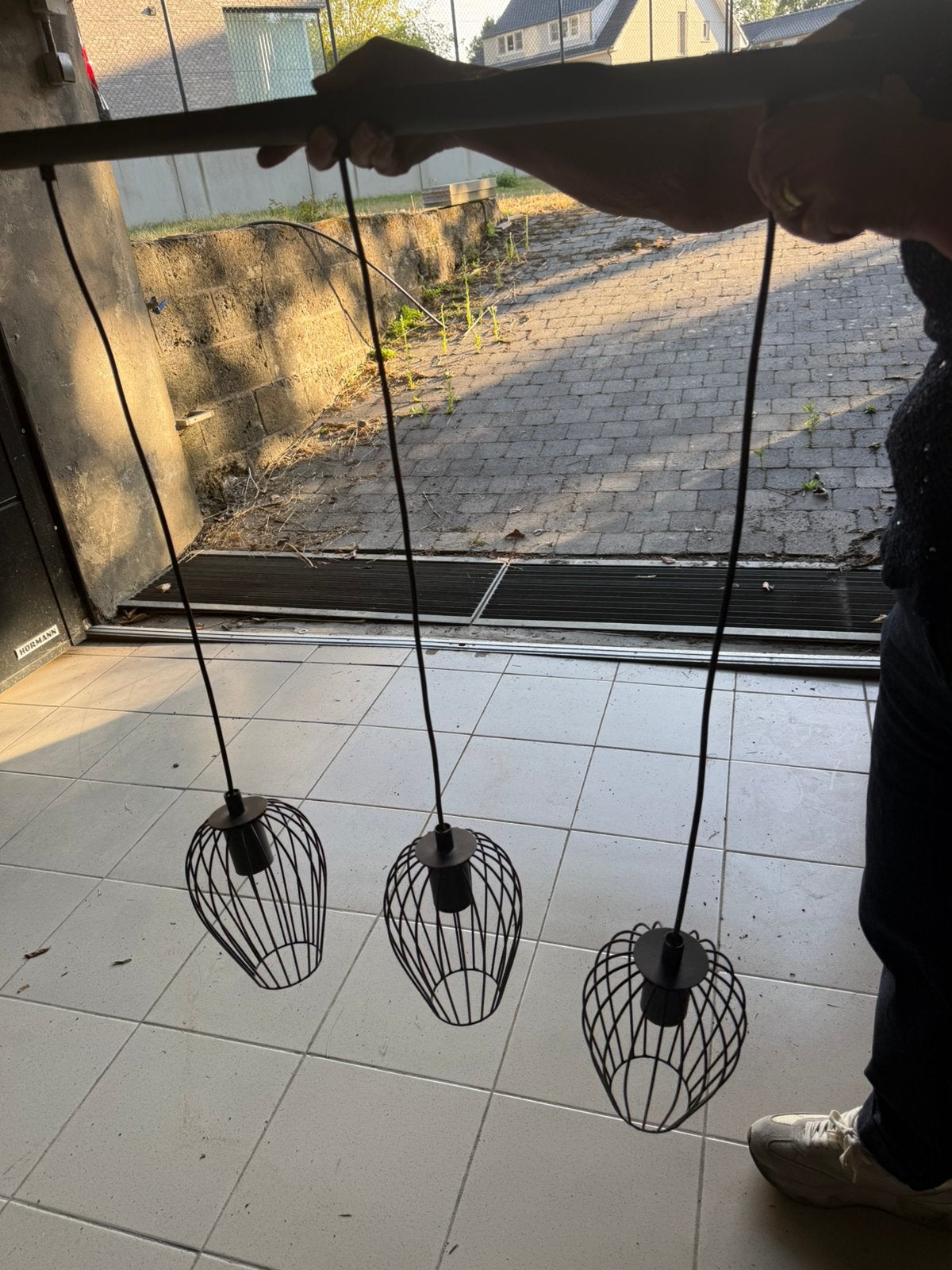Lampe moderne à 3 composants, Enlèvement, Comme neuf
