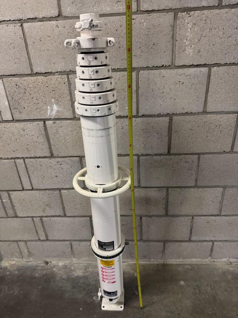 telescopische mast pneumatisch Clark YT 5" hoogte ~5m, Telecommunicatie, Antennes en Masten, Ophalen, Refurbished, Mast