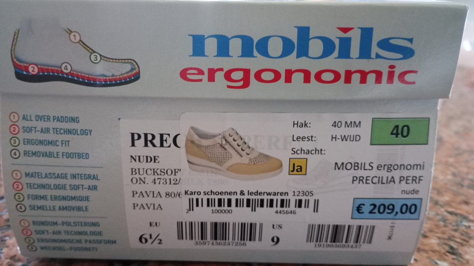 Mobils schoenen,maat 40 , kleur beige., Divers, Produits alimentaires, Enlèvement