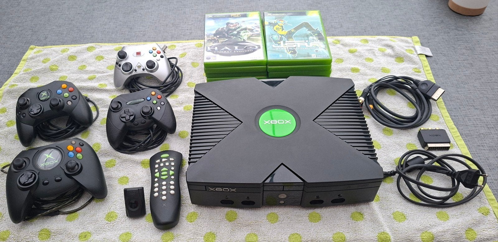 Xbox classic + accessoires + 14 spellen, Games en Spelcomputers, Spelcomputers | Xbox Original, Ophalen of Verzenden, Zo goed als nieuw