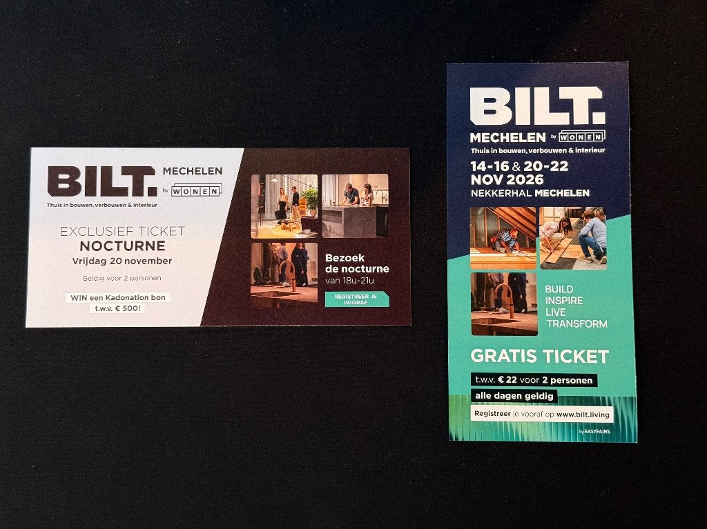 GRATIS | Entreekaartjes Bouwbeurs Mechelen (Toegangstickets)