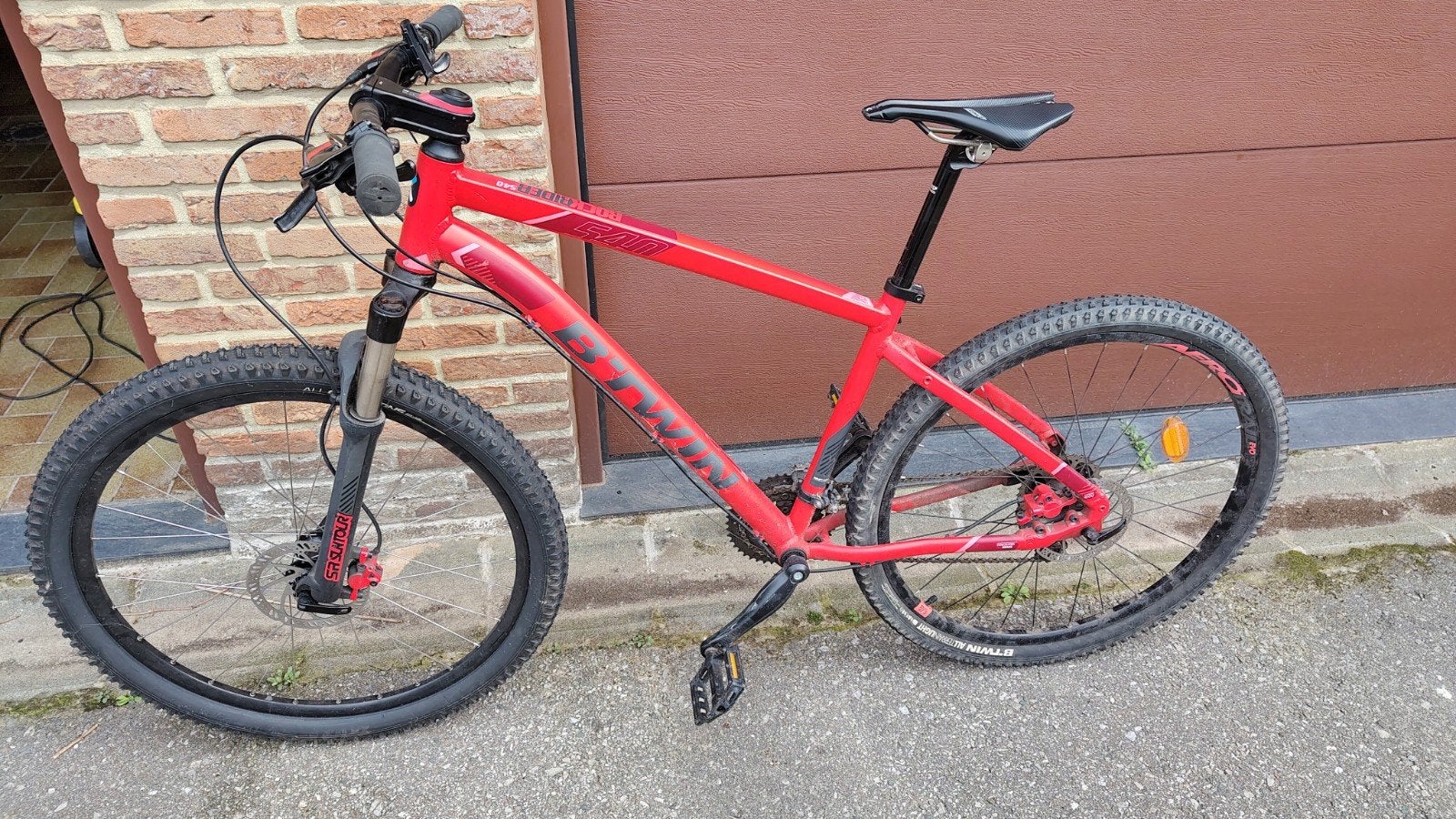 Decathlon Rockrider mountainbike, Fietsen en Brommers, Gebruikt, Hardtail, 45 tot 49 cm, Schijfrem
