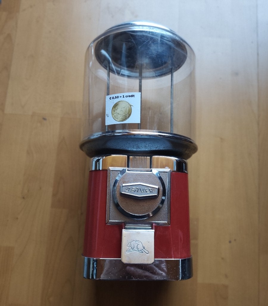 Originele Beaver kauwgomballenautomaat, Ophalen of Verzenden, Gebruikt