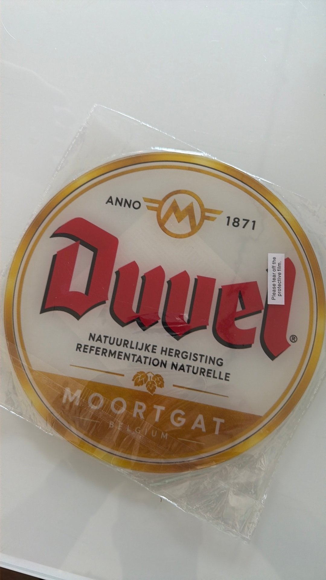 Prachtige hoogglans acryl bord Duvel Moortgat mancave retro, Ophalen of Verzenden, Nieuw, Reclamebord, Plaat of Schild, Duvel