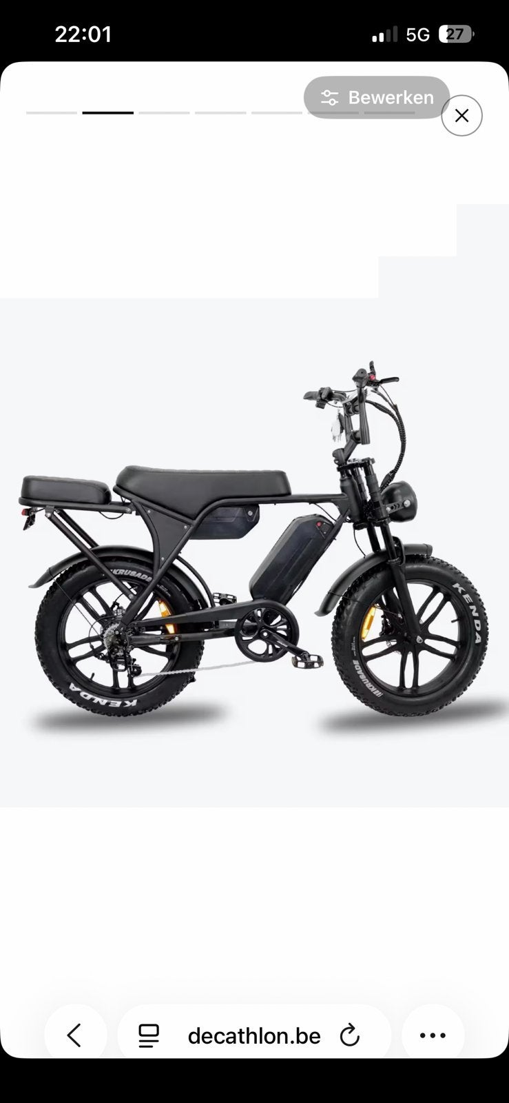 Fatbike c80 PRO dubbele accu, Ophalen of Verzenden, Zo goed als nieuw
