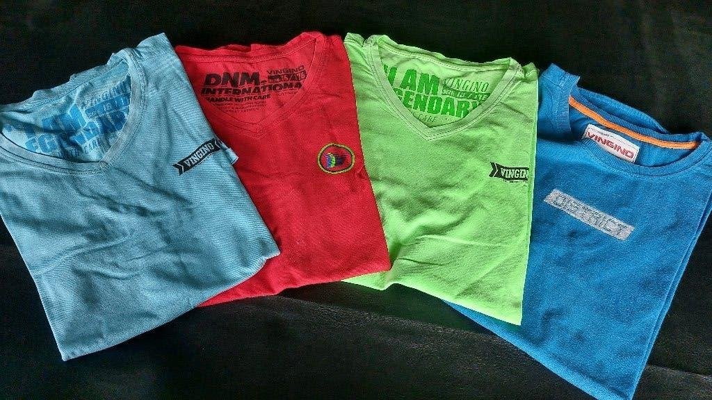 4 t-shirts Vingino maat 176, Enfants & Bébés, Garçon, Enlèvement ou Envoi, Chemise ou À manches longues, Comme neuf