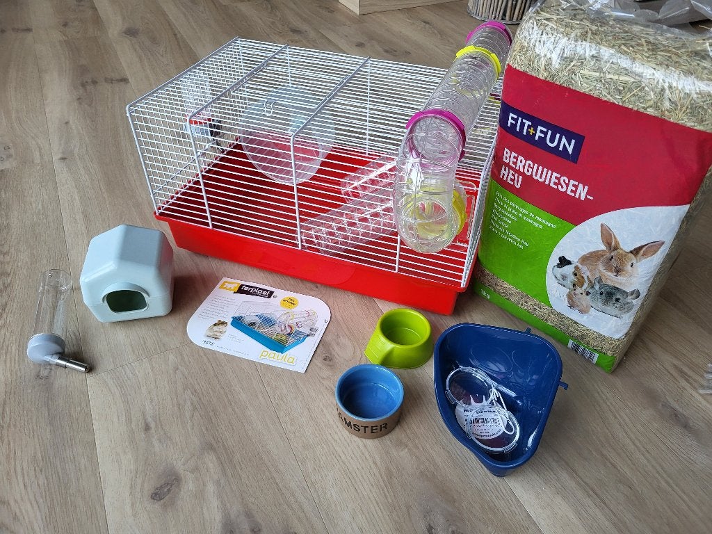 Hamsterkooi rood - Ferplast - 45x35x25cm, Animaux & Accessoires, Rongeurs & Lapins | Cages & Clapiers, Enlèvement ou Envoi, Moins de 60 cm