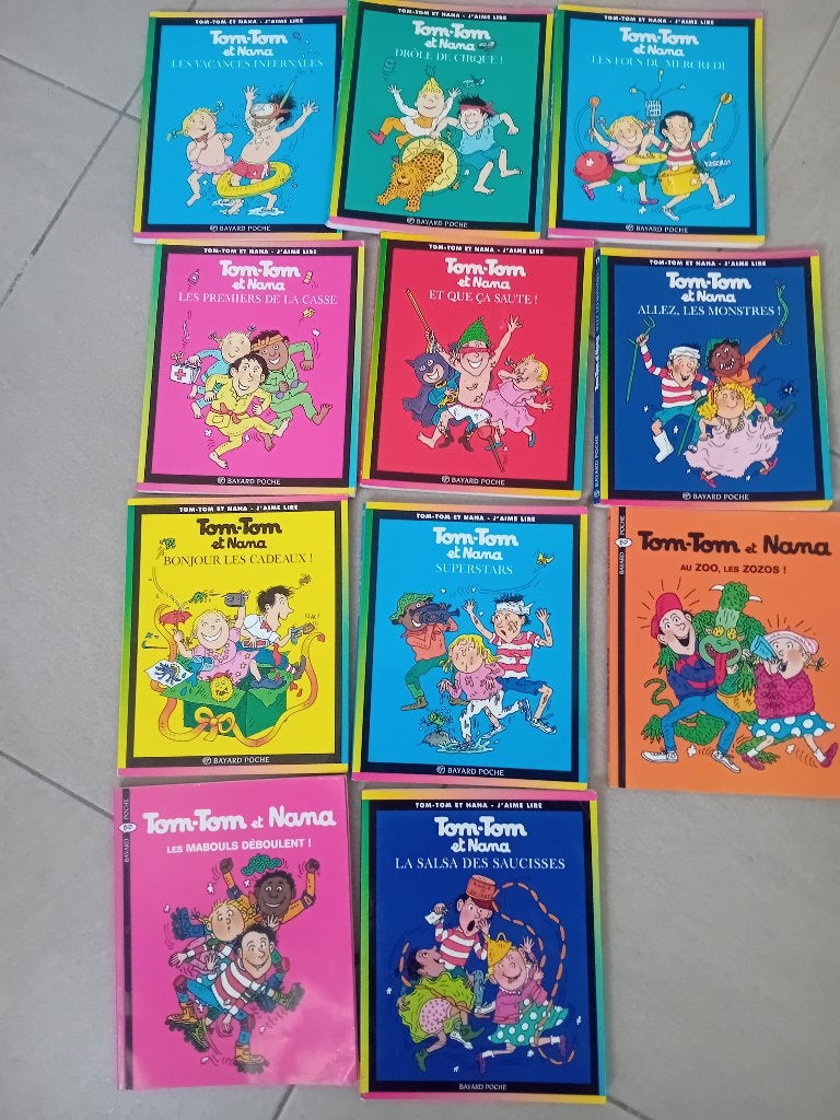 Lot de 11 Tom-Tom  et Nana + 1 J''aime rire, Boeken, Ophalen, Meerdere stripboeken, Zo goed als nieuw, Jacqueline Cohen