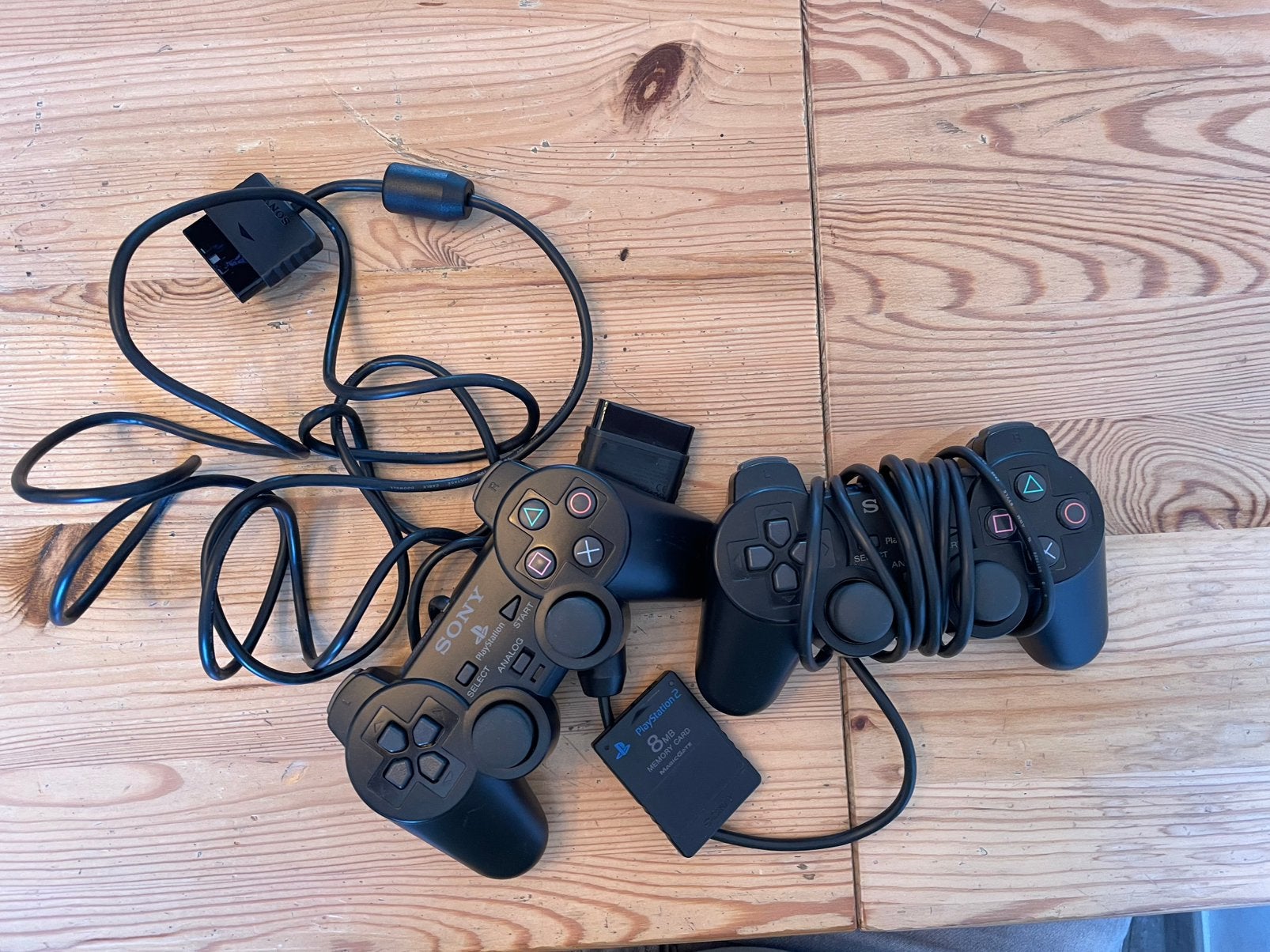 2 x PS2 Controller (Dualshock 2) + 8MB Memory Card, Games en Spelcomputers, Spelcomputers | Sony PlayStation 2, Ophalen of Verzenden