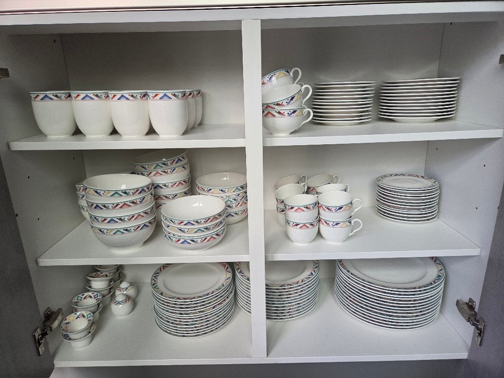 Villeroy en Boch servies Indian Look - 154-delig, Huis en Inrichting, Ophalen, Gebruikt, Villeroy & Boch, Modern