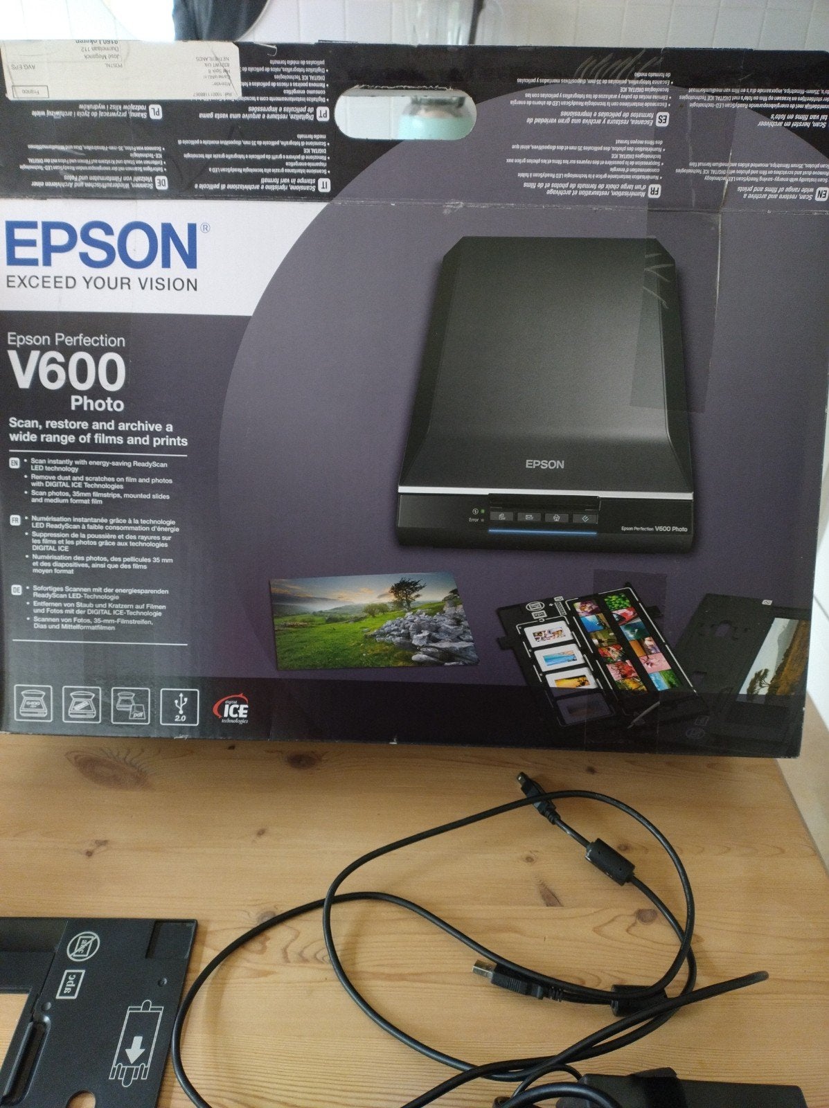 Epson Perfection V600 Photo dia, foto, film scanner, Ophalen of Verzenden, Epson
