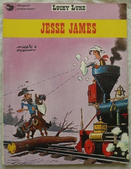 Strip Boek, Lucky Luke, Jesse James, Nummer 4, Dargaud, 1979, Boeken, Gelezen, Eén stripboek, Ophalen of Verzenden, Morris & Goscinny,