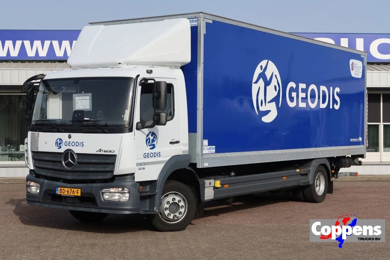 Mercedes-Benz Atego 1218 1218 L Bak+Klep Dhollandia 1500 kg, Automaat, Wit, Mercedes-Benz, Bedrijf