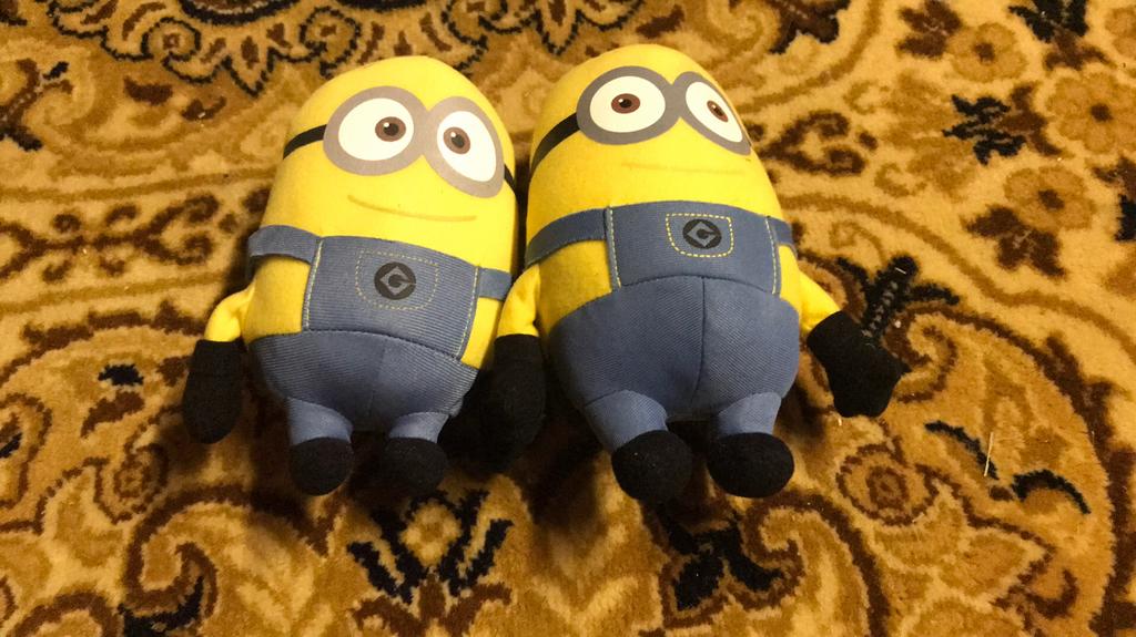 Knuffels minions, Kinderen en Baby's, Speelgoed | Knuffels en Pluche, Verzenden, Zo goed als nieuw