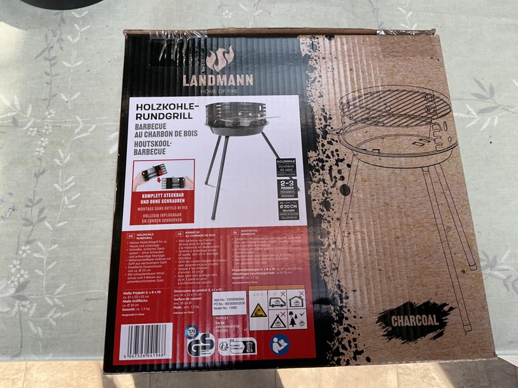 Houtskool barbeque en grill, Ophalen, Nieuw, Landmann