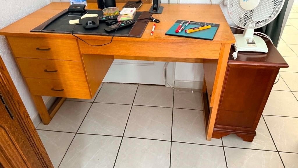 Bureau, Maison & Meubles, Bureaux, Autres marques, Vintage, Enlèvement, Bureau-armoire combiné