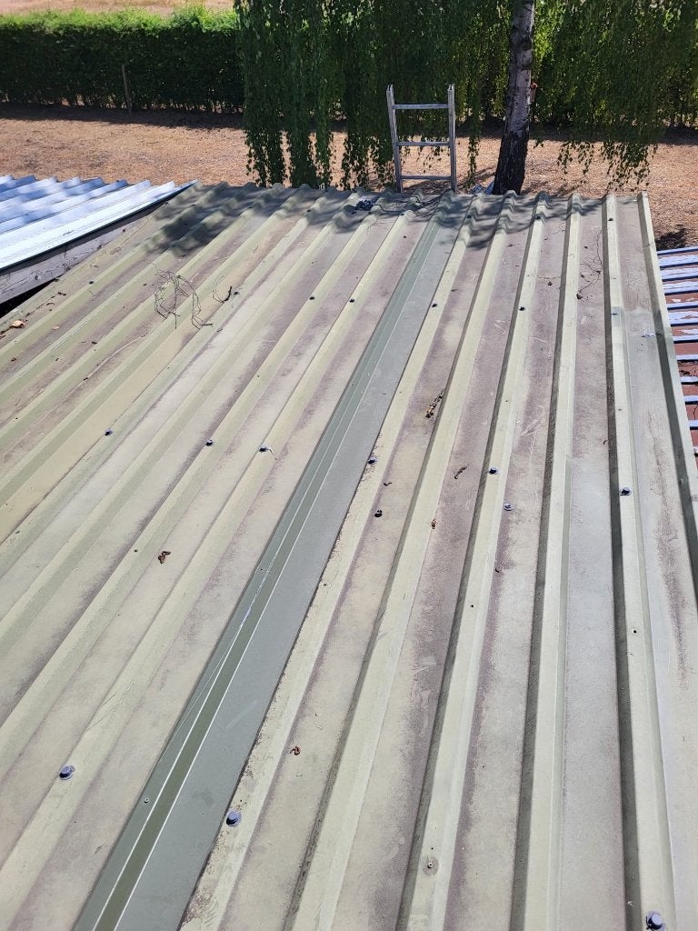 Dakplaten metaal, Doe-het-zelf en Bouw, Ophalen, Gebruikt, Overige kleuren, 15 m² of meer