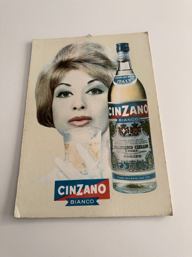 Panneau publicitaire Cinzano Bianco, Collections, Enlèvement ou Envoi