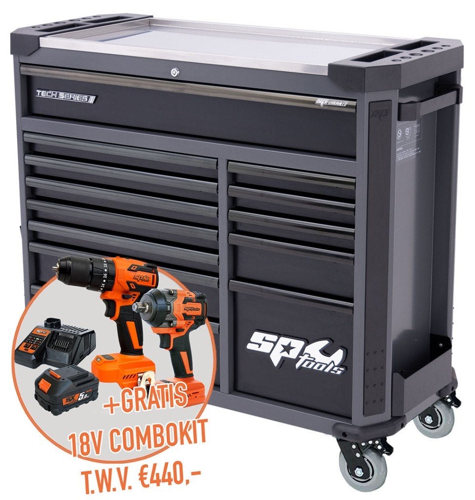 SP TOOLS | TECH SERIES XL GEREEDSCHAPSWAGEN 400 DLG, Auto diversen, Autogereedschap, Nieuw, Verzenden