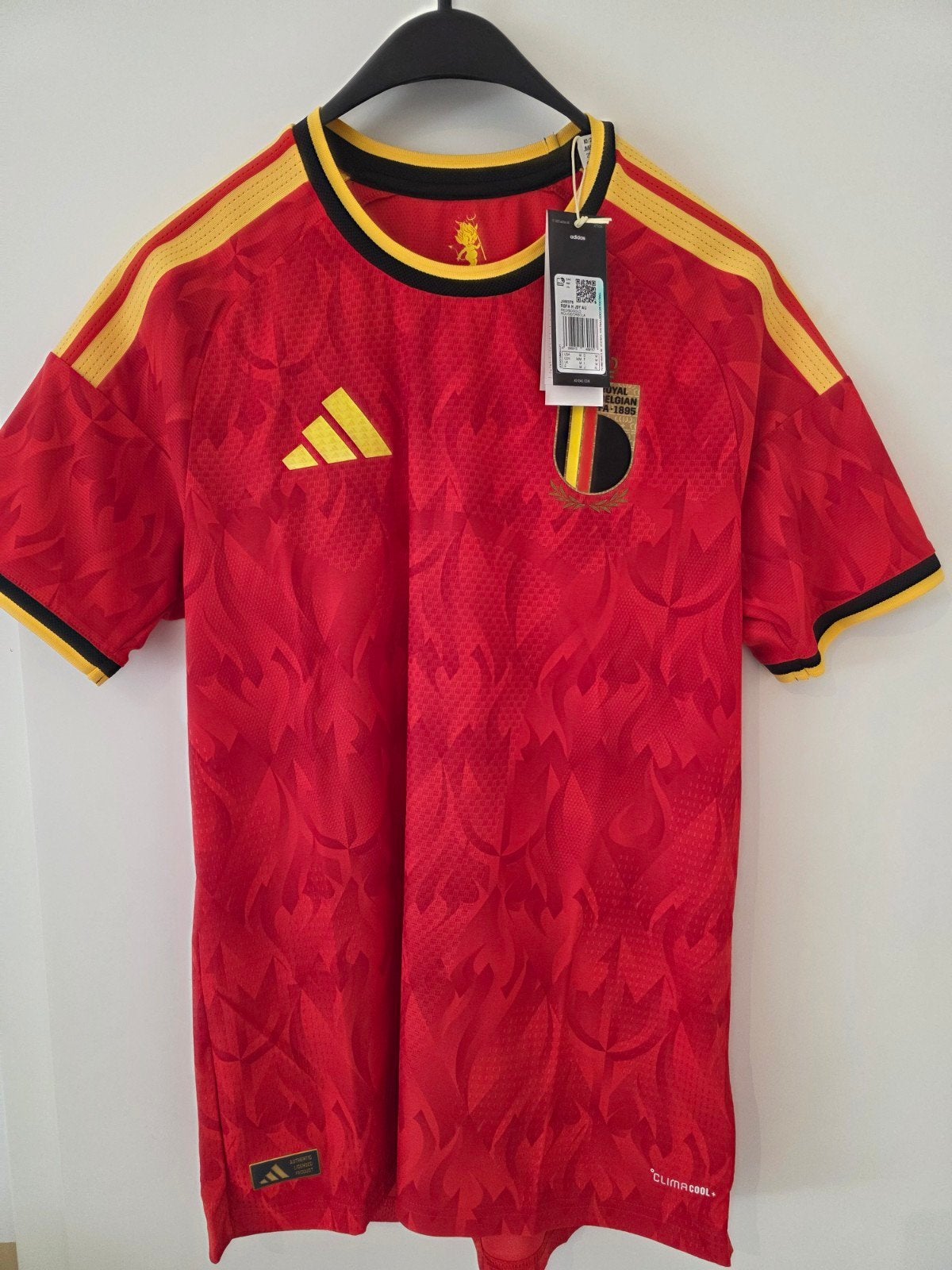 Maillot officiel Belgique 2026 Authentic joueurs - taille M, Enlèvement ou Envoi, ADIDAS, Taille 48/50 (M), Neuf