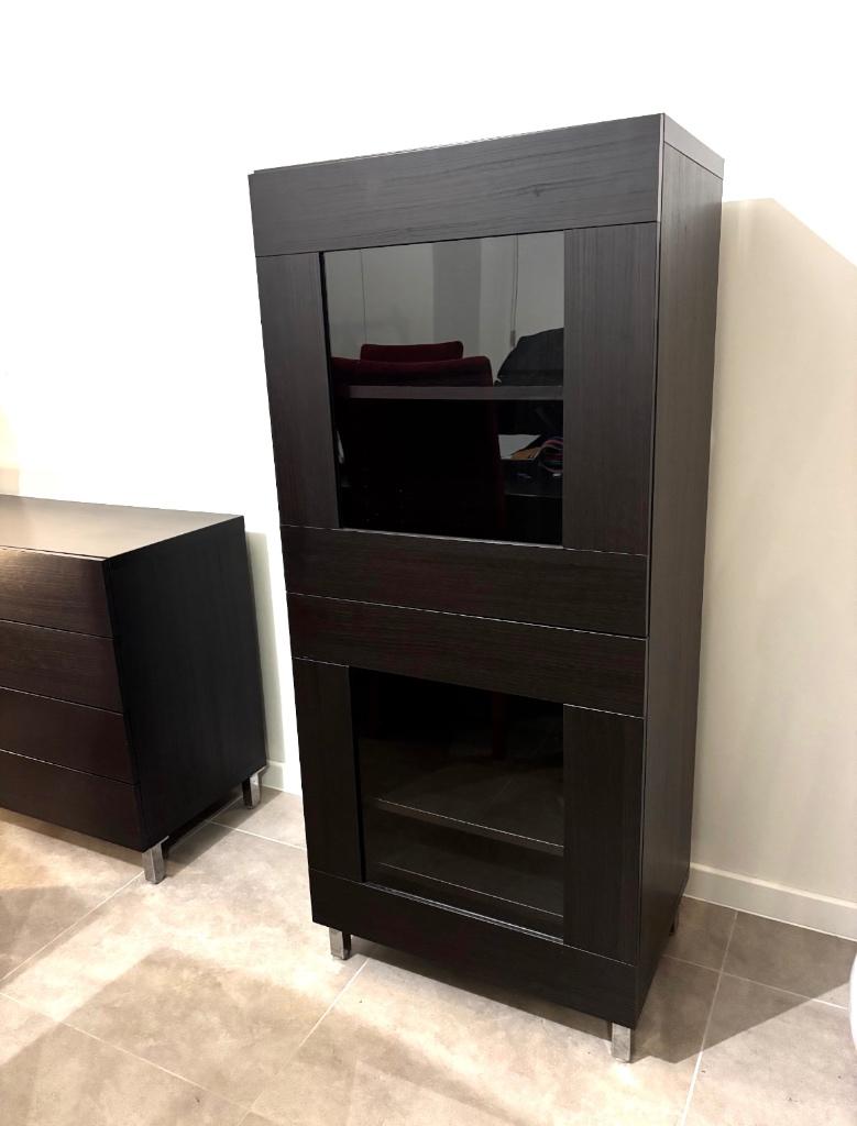 Ikea Besta barkast wandmeubel, Huis en Inrichting, Ophalen, Met deur(en), 100 tot 150 cm, Zo goed als nieuw