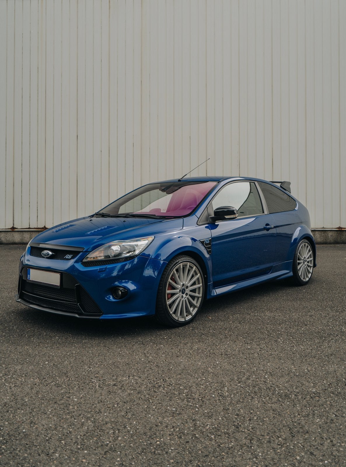 Ford Focus RS (mk2), Auto's, Ford, 4 zetels, Zwart, 224 kW, Blauw