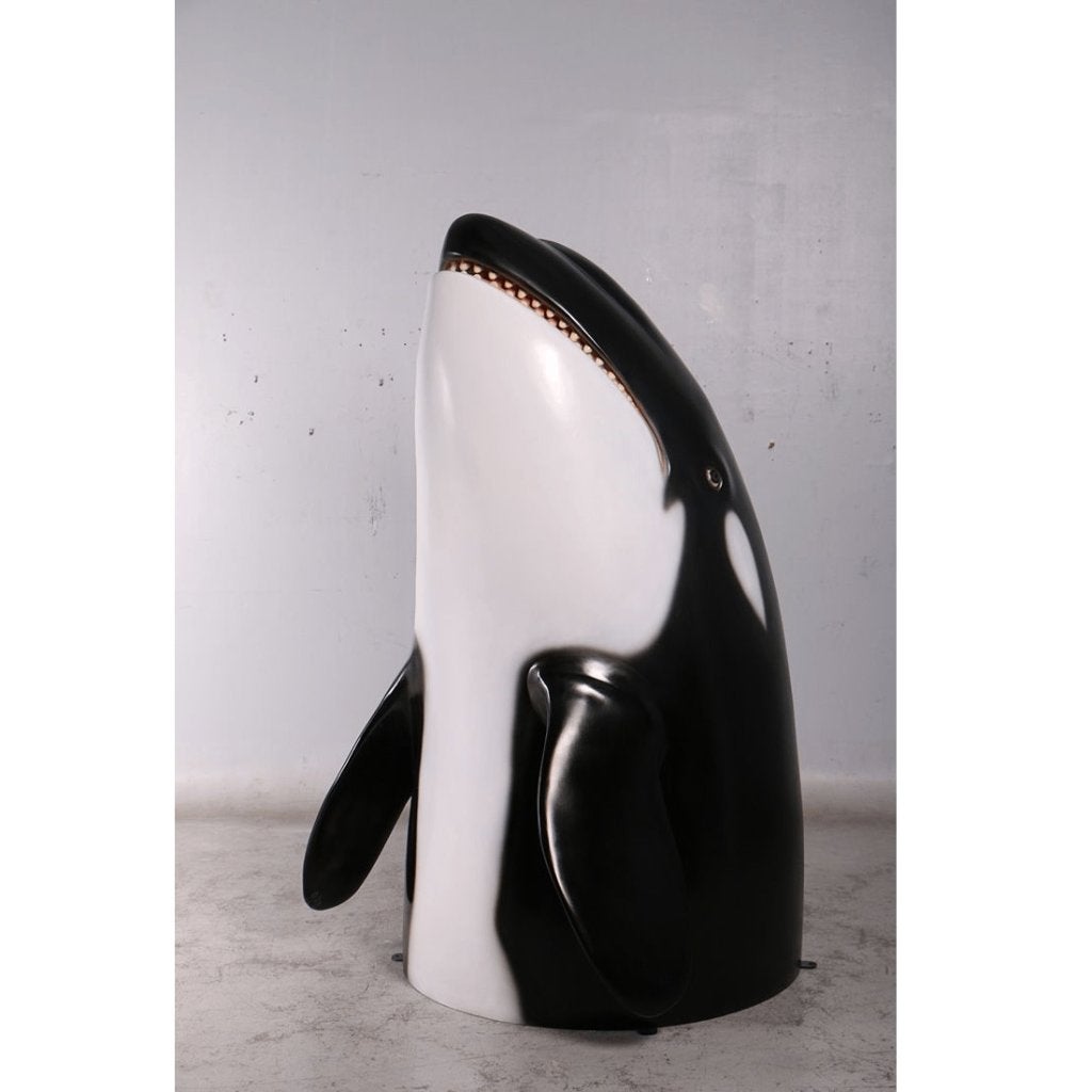Orcahead 193 cm - statue d'épaulard en polyester, Enlèvement, Neuf
