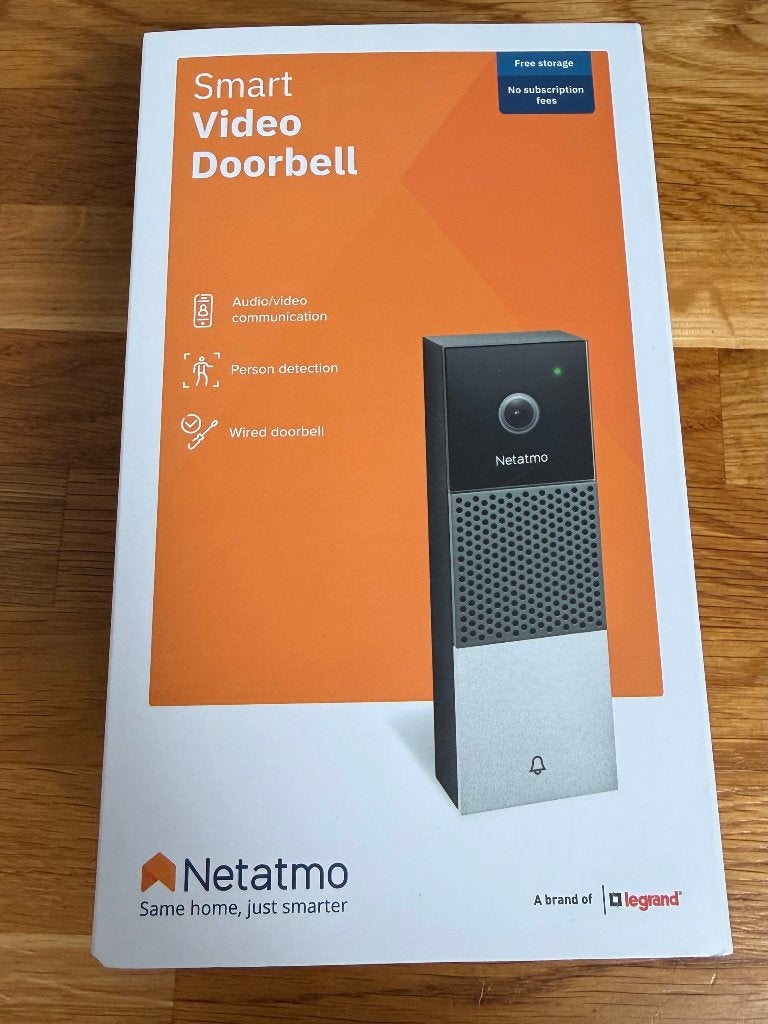 Netatmo (Legrand) Smart Video Doorbell, Ophalen of Verzenden, Bewegingsdetectiesensor, Gebruikt, Bedraad