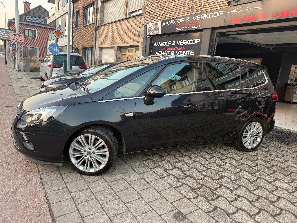 Opel Zafira Tourer 2.0 CDTi Cosmo 170 pk Cosmo 7-zitter, Auto's, Monovolume, Zwart, Bedrijf, 5 deurs