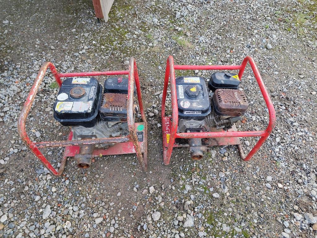 Benzinemotor trilnaald beton, Ophalen