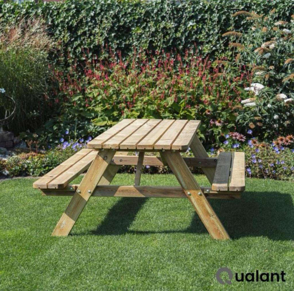 sterke geïmpregneerde picknicktafels, Tuin en Terras, Picknicktafels, Nieuw, Ophalen of Verzenden, Inklapbaar, Rechthoekig
