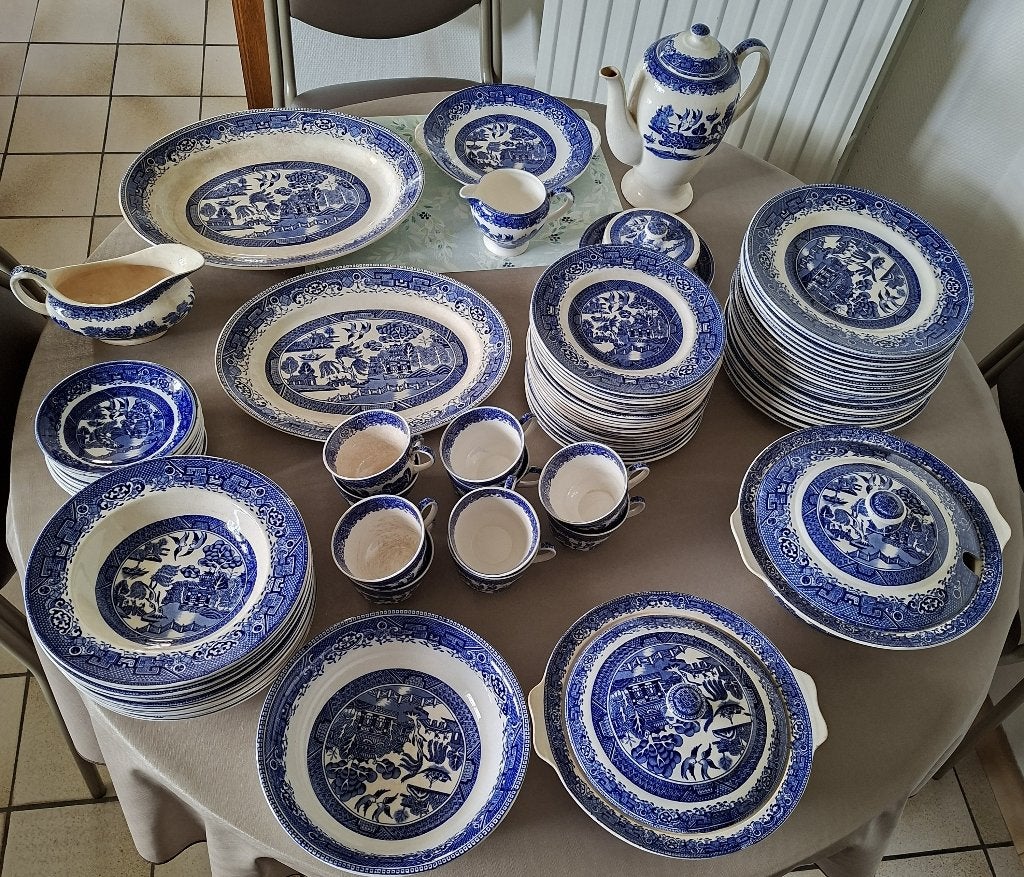 vintage servies AMSTERDAM OLD WILLOW, Antiek en Kunst, Ophalen