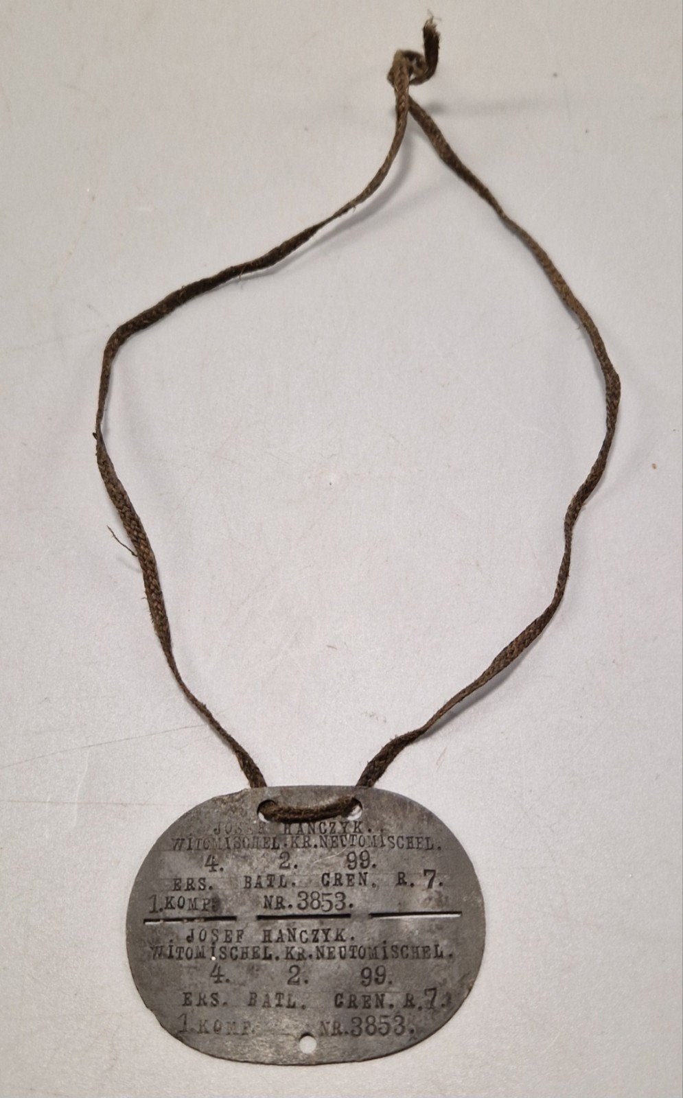 Marke Grenadier de reconnaissance de la Première Guerre mond, Envoi, Armée de terre, Emblème ou Badge