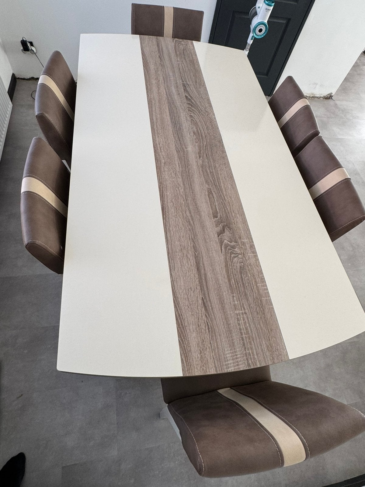 Tafel met 6 stoelen, Huis en Inrichting, Ophalen, Zo goed als nieuw