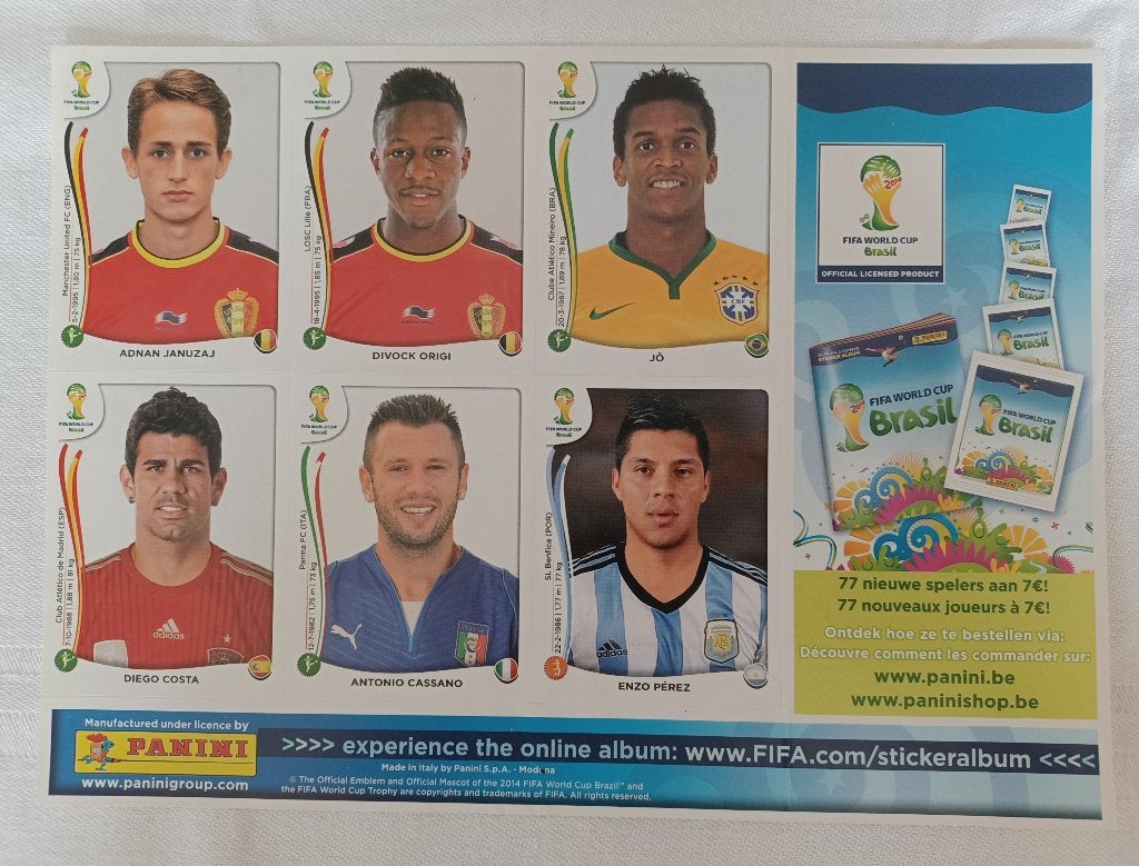 Autocollants Panini pour la Coupe du monde 2014 (update set), Hobby & Loisirs créatifs, Autocollants & Images, Comme neuf, Plusieurs autocollants