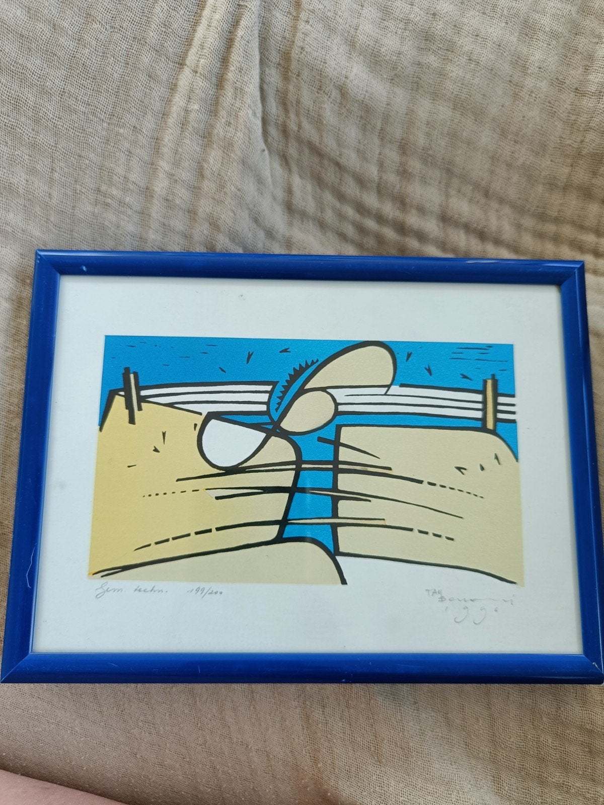 zeefdruk jaar 1996, Antiek en Kunst, Kunst | Litho's en Zeefdrukken, Ophalen, Zeefdruk