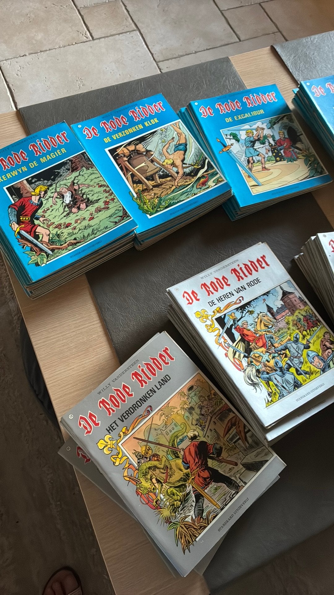 Stripsreeks De Rode Ridder, Ophalen, Gelezen