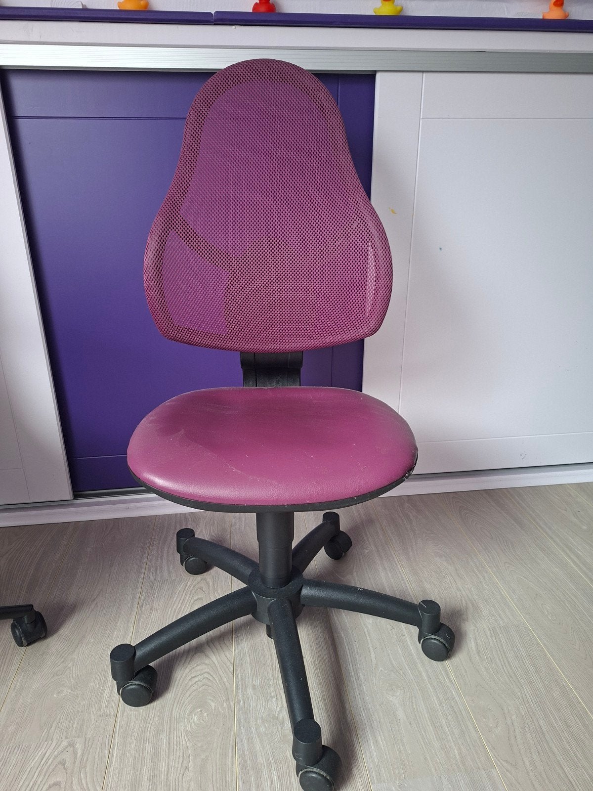 buro stoel kid, Ophalen, Gebruikt, Paars, Bureaustoel