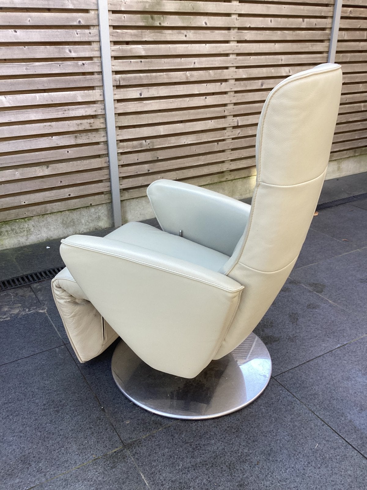 Lederen relaxzetel, Maison & Meubles, 100 à 125 cm, Modern klassiek, Enlèvement, Utilisé