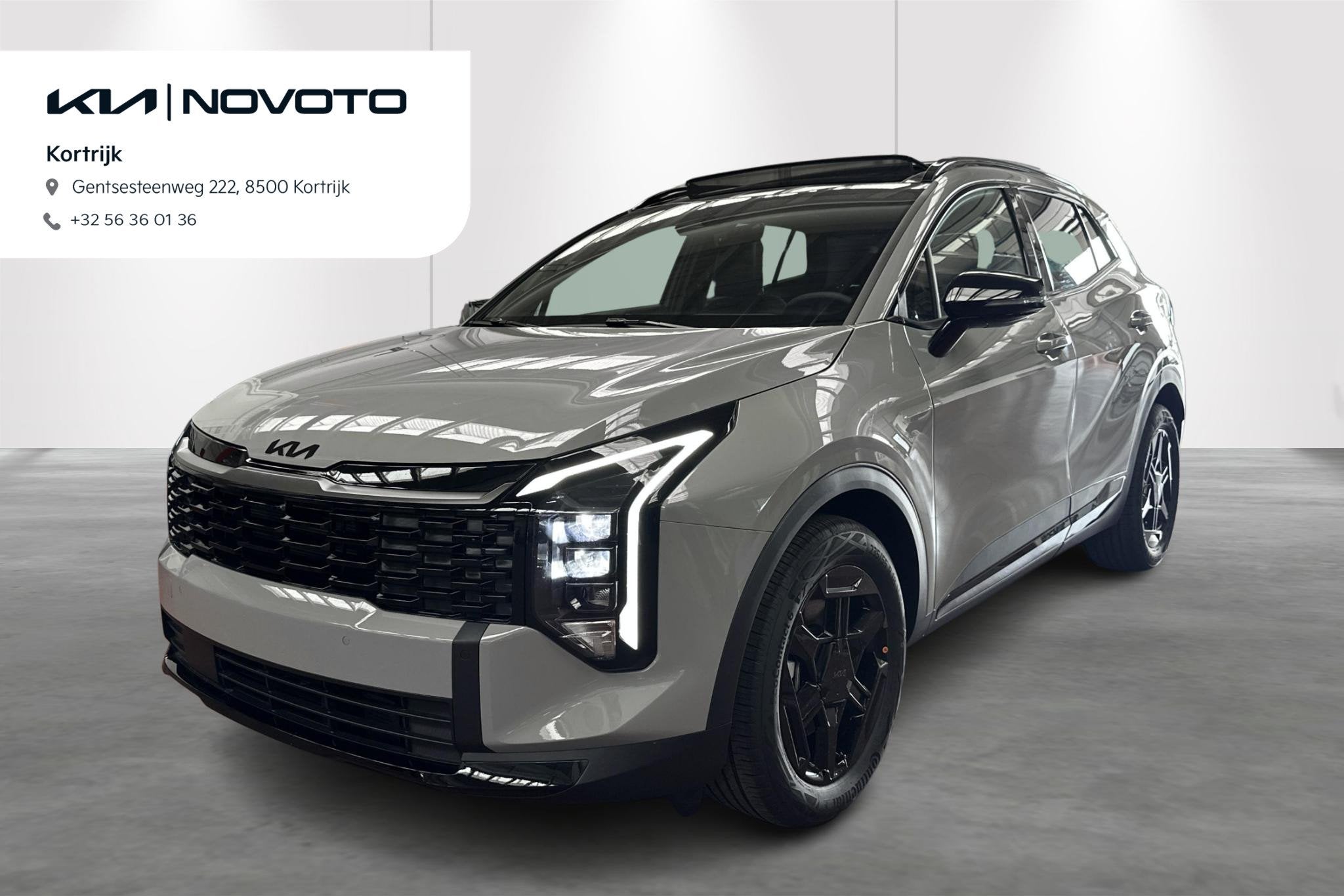 Kia Sportage 1.6 T-GDi 239 HEV AT6 Black Edition, Autos, Argent ou Gris, 176 kW, Entreprise, 5 portes