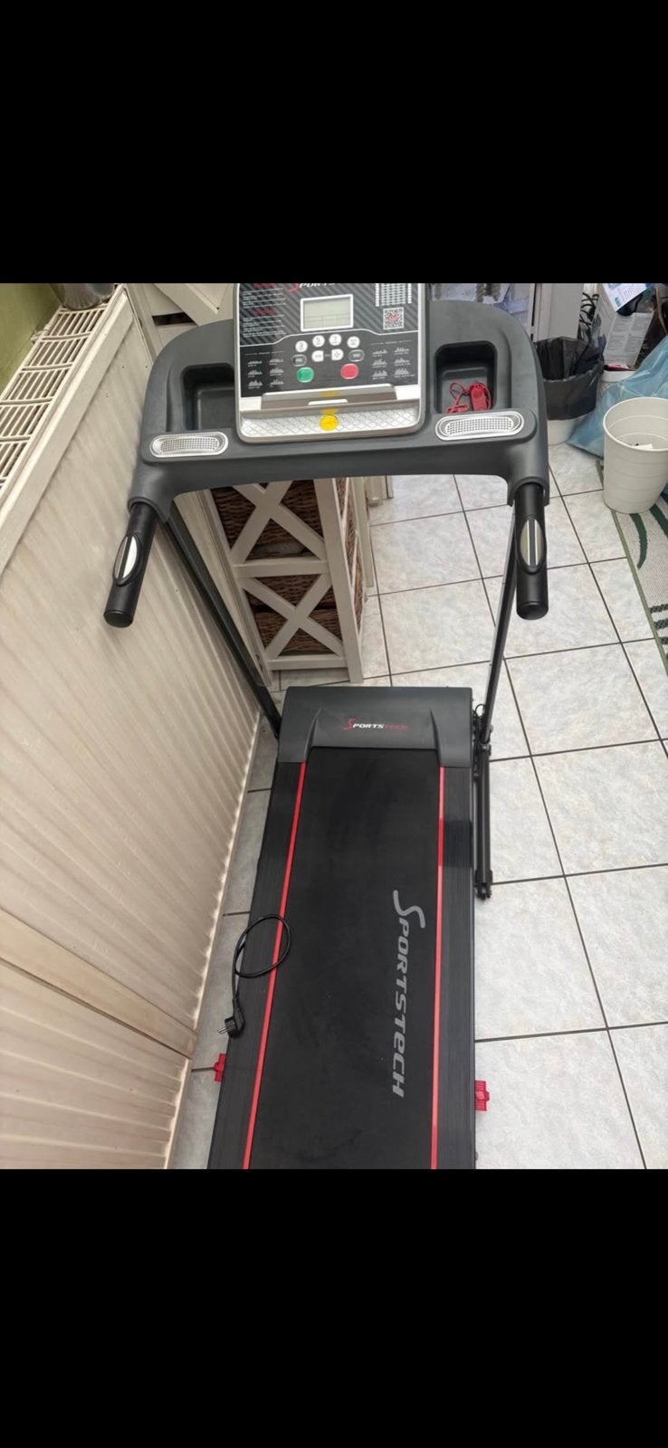 Plooibaar electrische loopband, Sport en Fitness, Ophalen, Zo goed als nieuw, Loopband