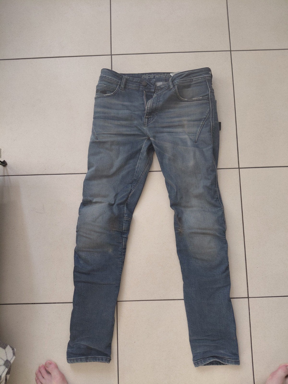 Alpinestars jeans broek, Ophalen of Verzenden, Broek | leer
