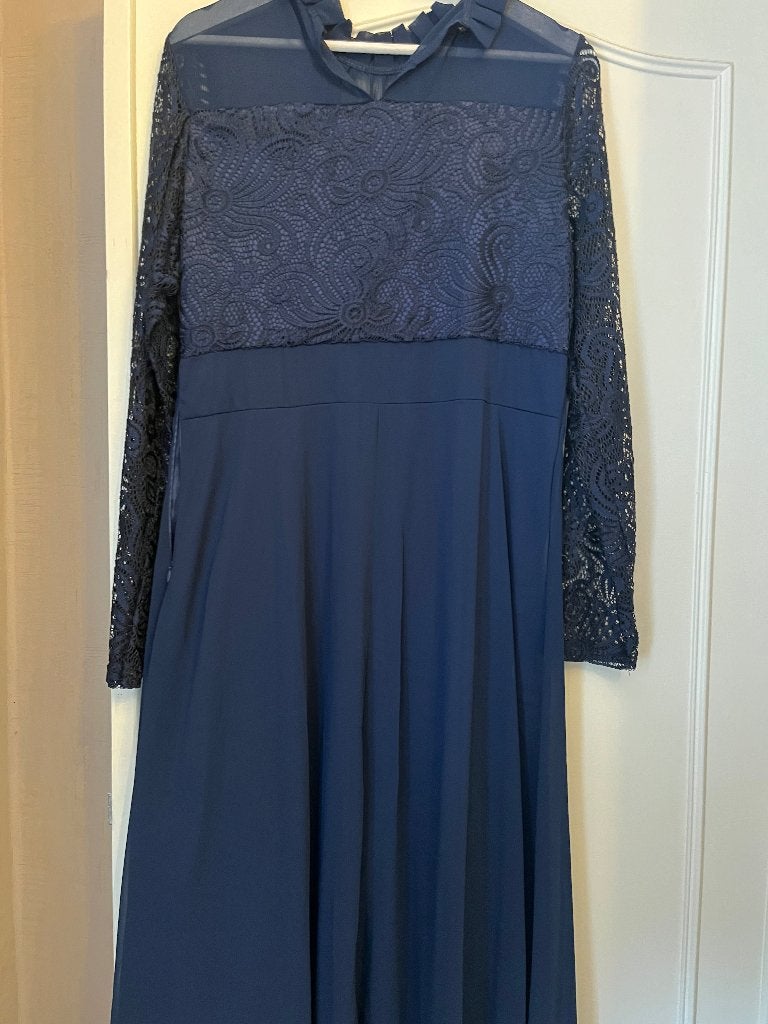 Robe de cérémonie, Enlèvement, Porté, Taille 46/48 (XL) ou plus grande, Bleu