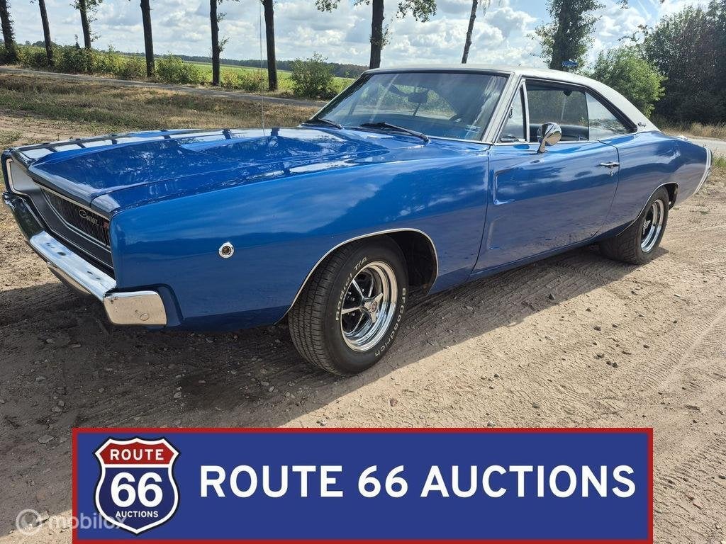 Dodge Charger R/T | 1968 | Route 66 Auctions, Autos, Achat, Entreprise, Boîte manuelle, Autre carrosserie