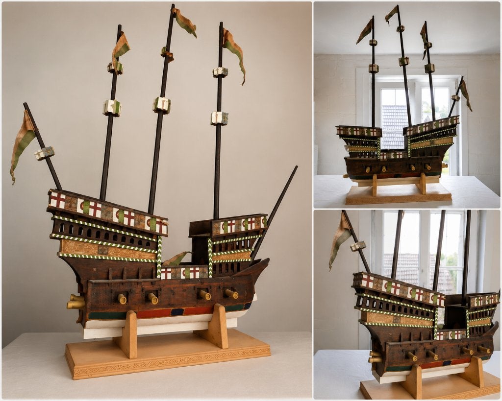 Spaans galjoen - modelbouw, Enlèvement, Utilisé