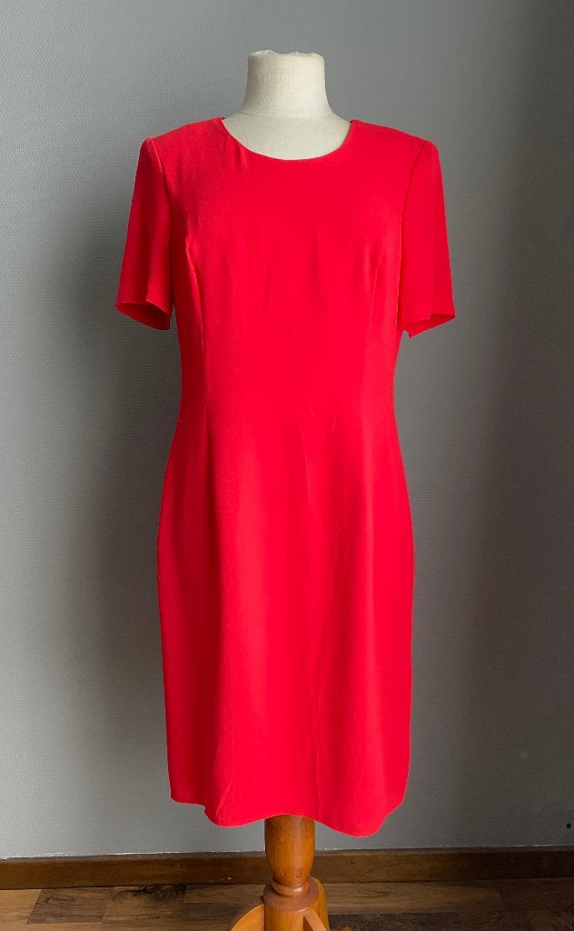 Rode jurk Hermann Lange maat 38, Rouge, Taille 38/40 (M), Comme neuf, Hermann Lange