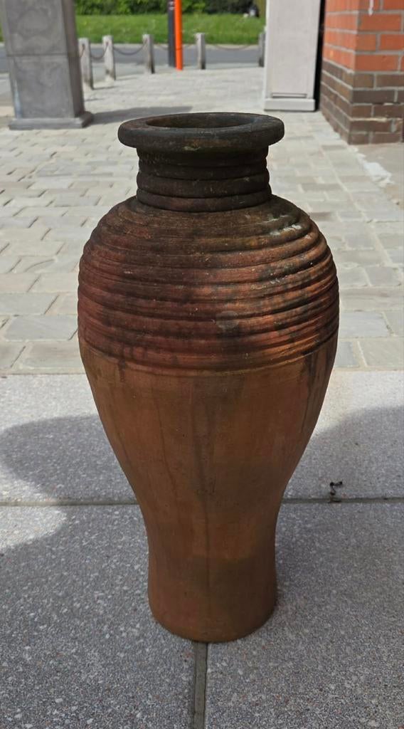 Terracotta kruik 48 cm hoog, Tuin en Terras, Ophalen