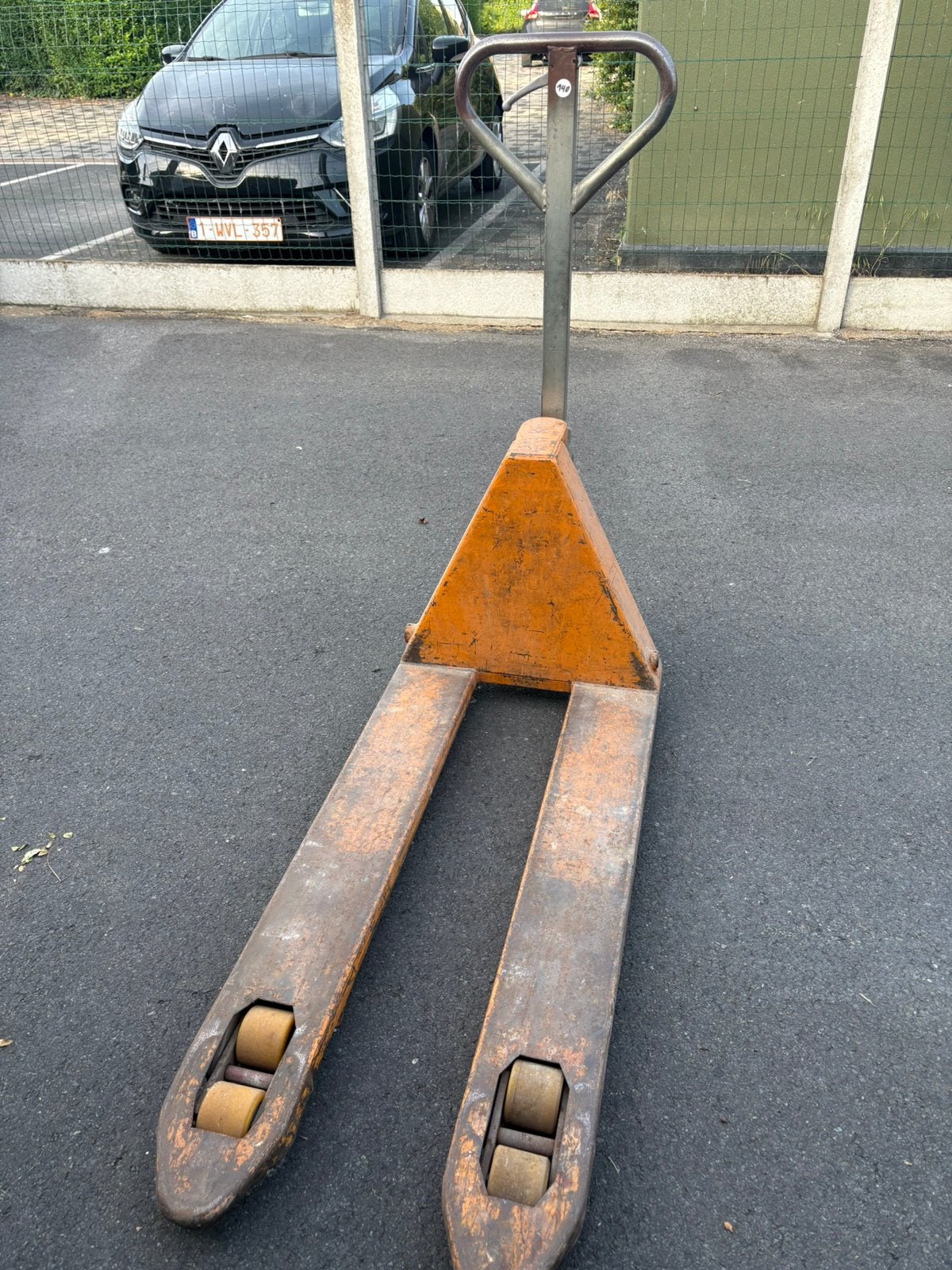 Transpallet te koop, Doe-het-zelf en Bouw, Palletwagens en Pompwagens, Ophalen, Gebruikt