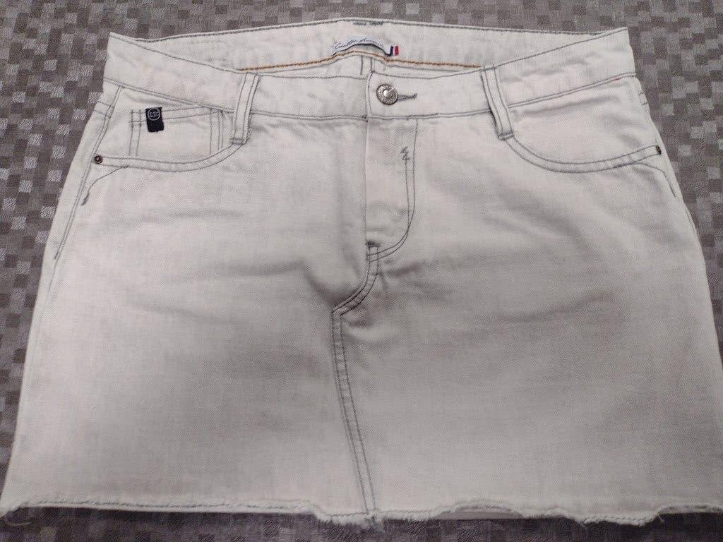 Kort Jeans rokje - Maat 27 - Perfecte staat., Kleding | Dames, Rokken, Blauw, Gedragen, Boven de knie, LTC Création Française