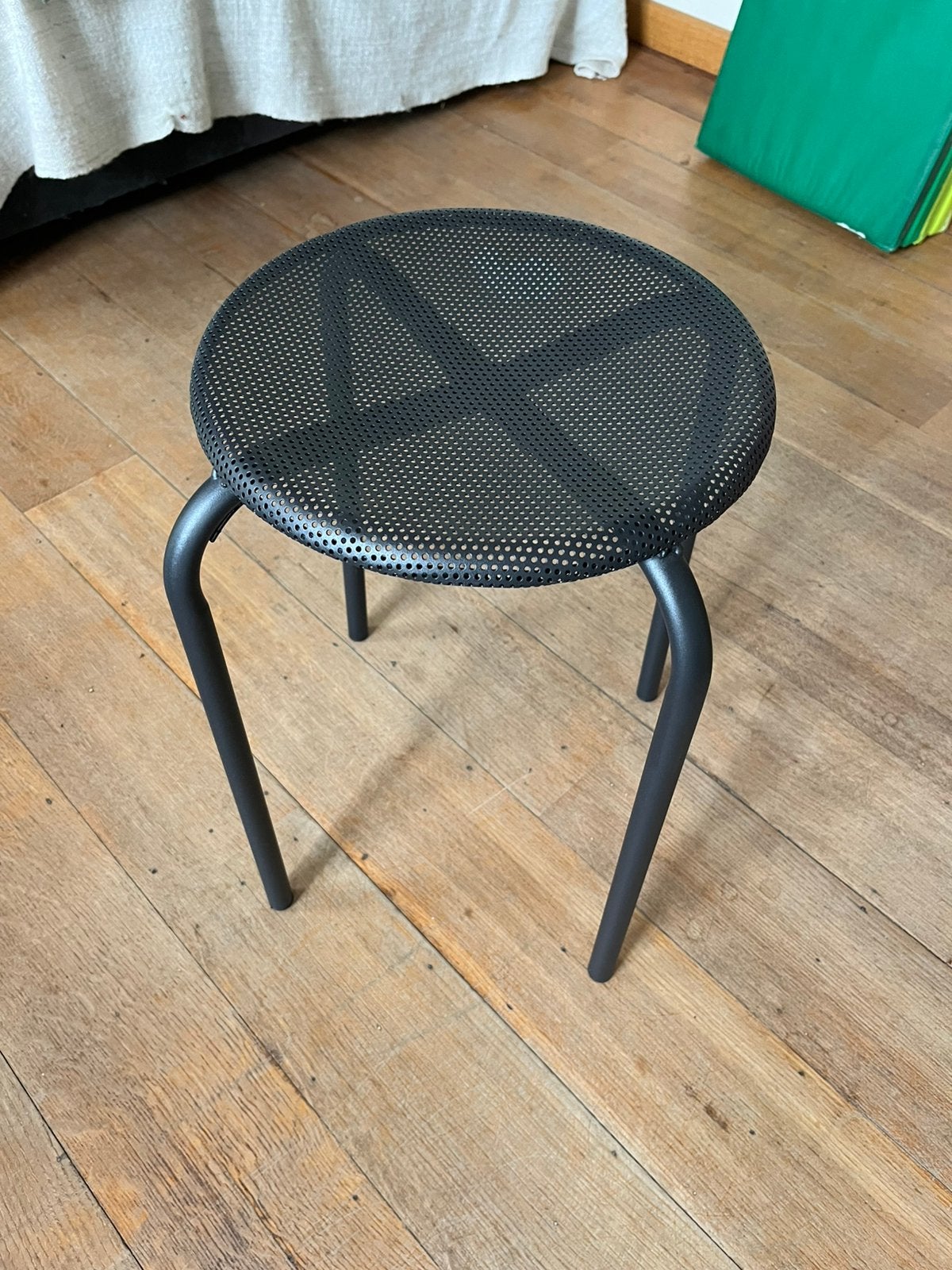 Tabouret acier noir, Enlèvement, Comme neuf